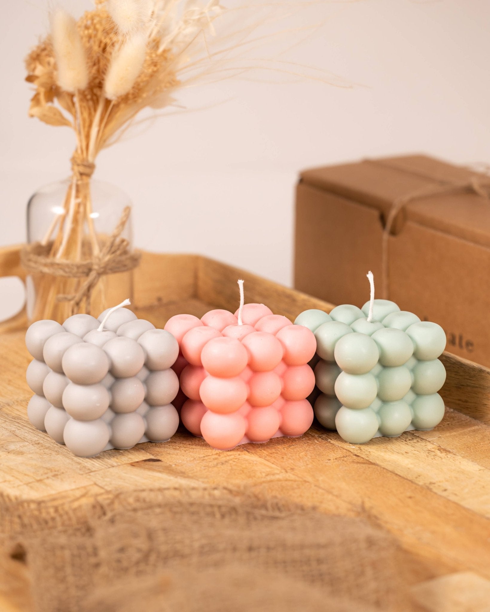 Bubble Candle: Pink - Modern Hustle Marketplace