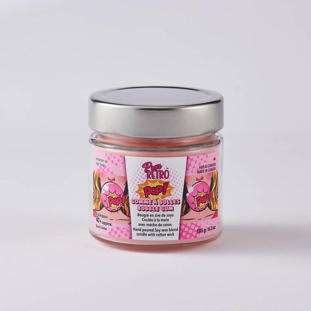 Bubble Gum Mason Jar Candle – Whimsical Nostalgia - Modern Hustle Marketplace