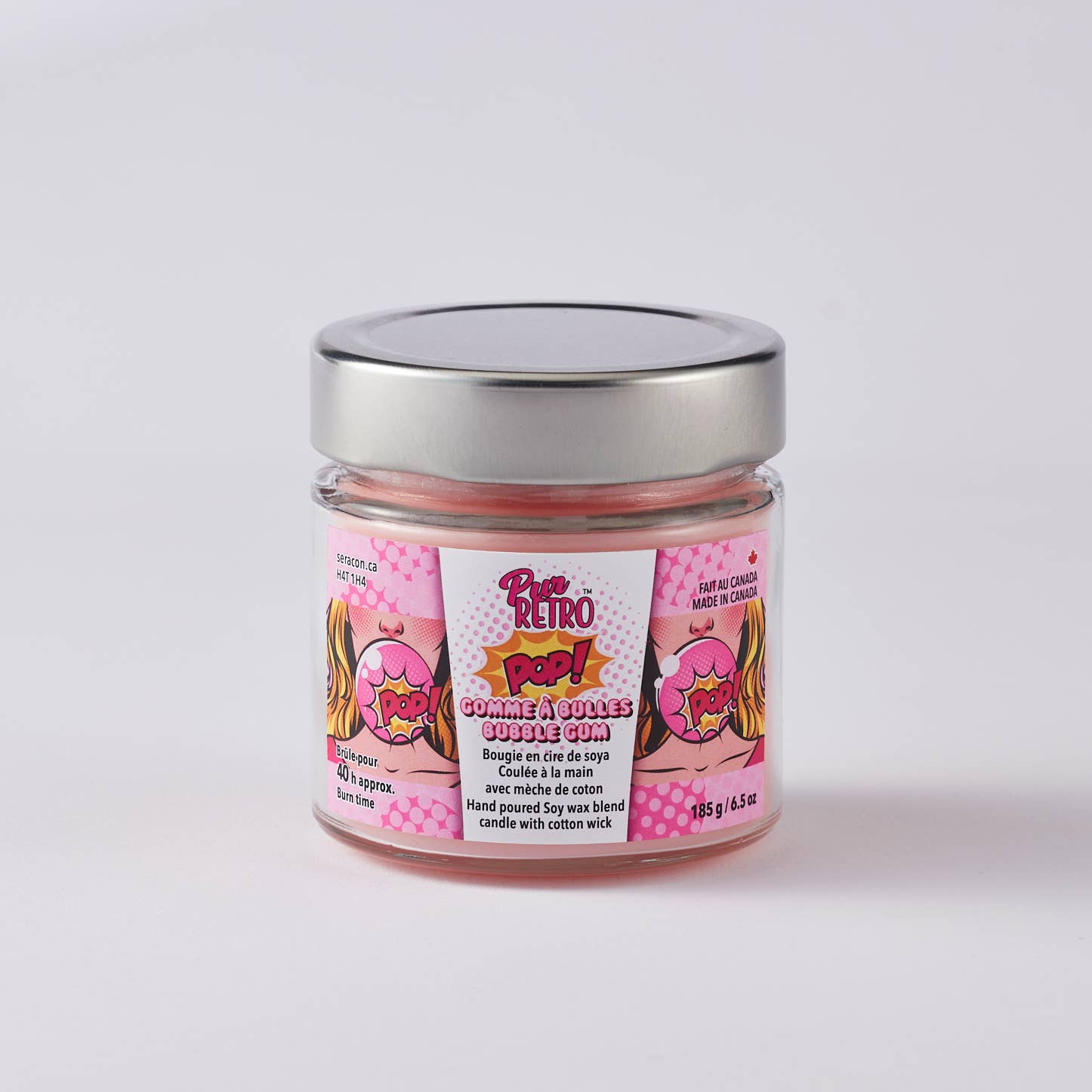 Bubble Gum Mason Jar Candle – Whimsical Nostalgia - Modern Hustle Marketplace