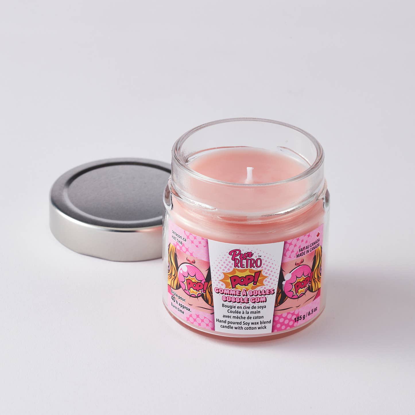 Bubble Gum Mason Jar Candle – Whimsical Nostalgia - Modern Hustle Marketplace