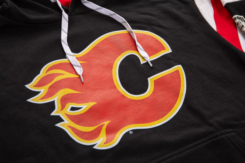 Calgary Flames Varsity Retro Style Hoodie - Modern Hustle Marketplace