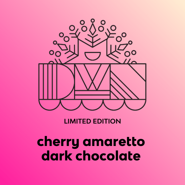 cherry amaretto dark chocolate bar - Modern Hustle Marketplace