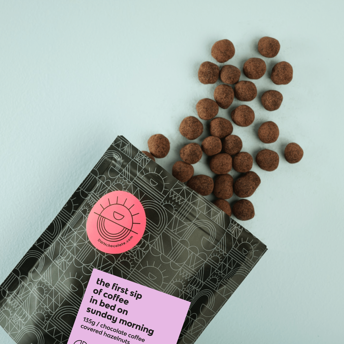 chocolate coffee covered hazelnuts - Modern Hustle Marketplace