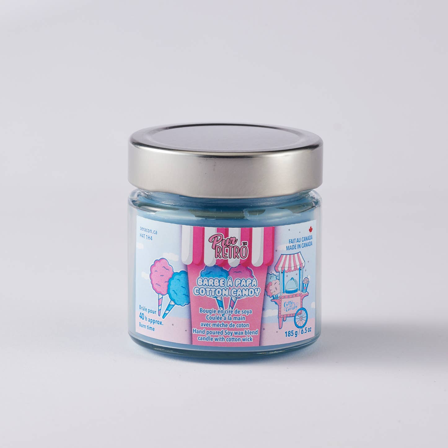 Cotton Candy Mason Jar Candle – Sweet Nostalgia in a Jar - Modern Hustle Marketplace