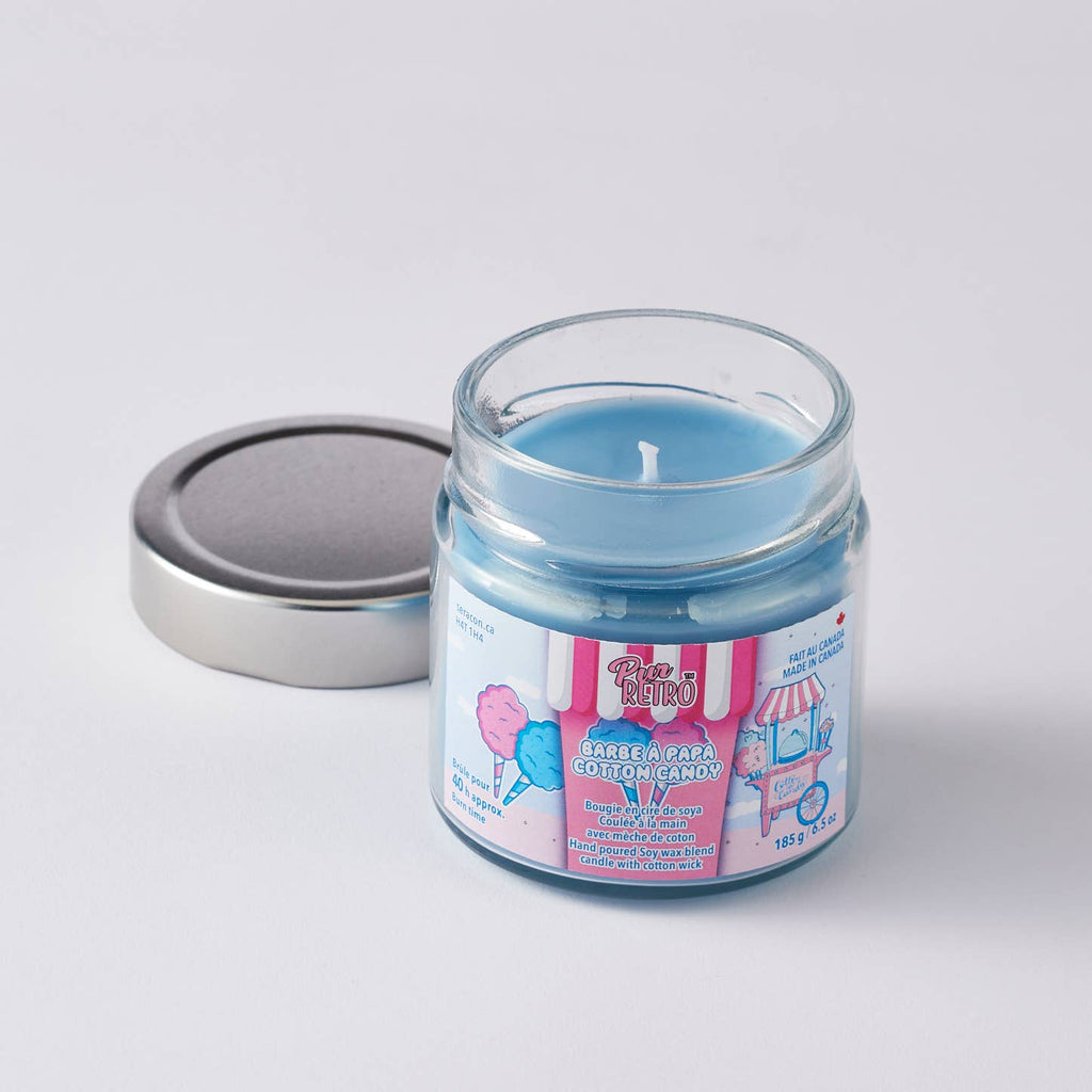 Cotton Candy Mason Jar Candle – Sweet Nostalgia in a Jar - Modern Hustle Marketplace