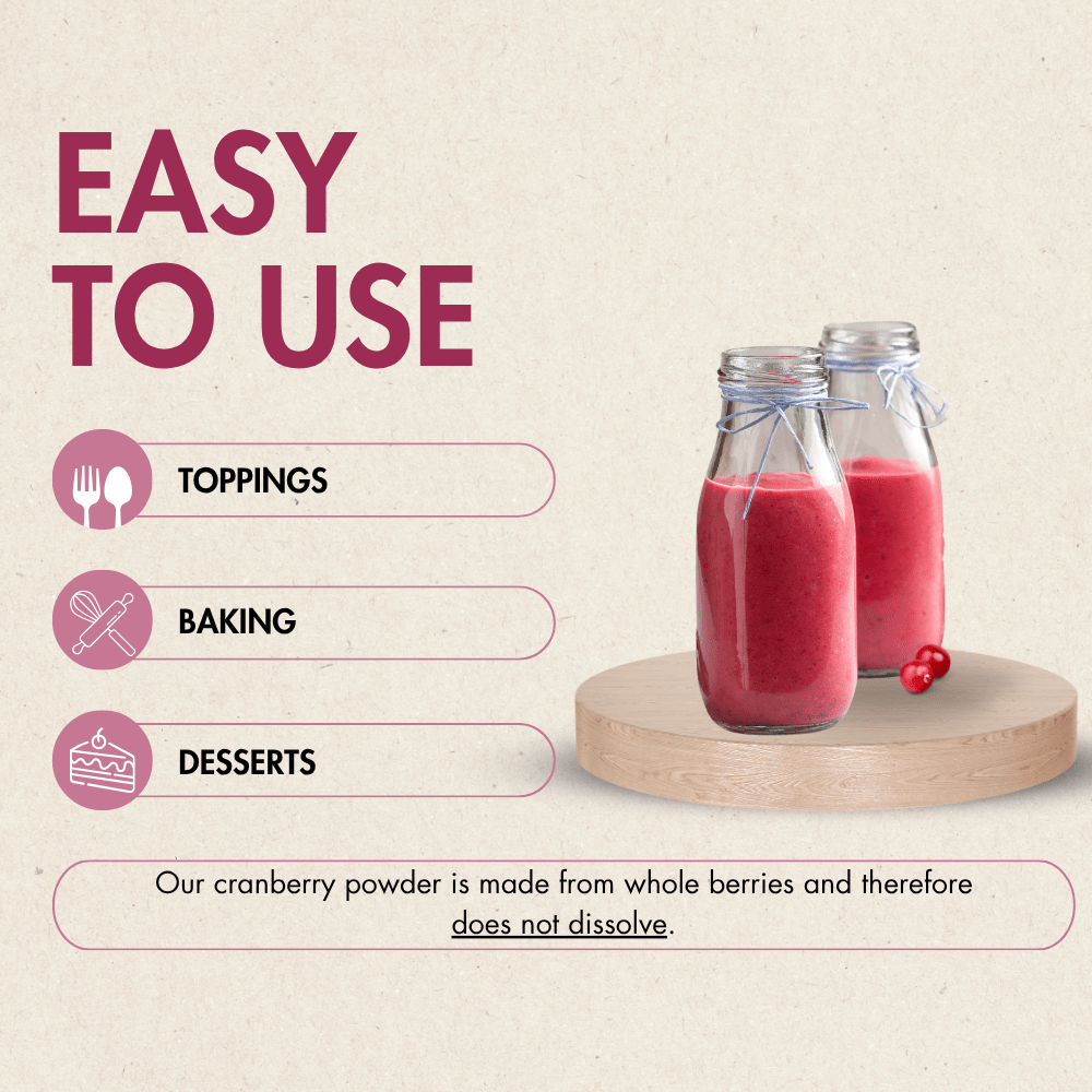 Cranberry Powder 150 g - Made in Canada - Modern Hustle Marketplace