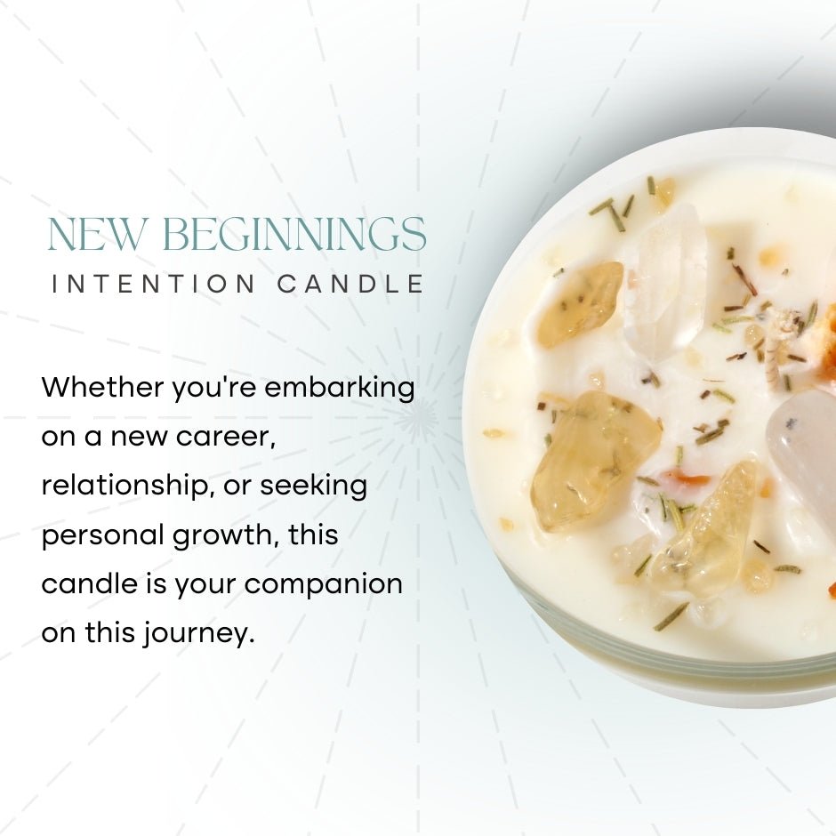 Crystal Intention Candle (Now in Clear Vessel!) - Modern Hustle Marketplace