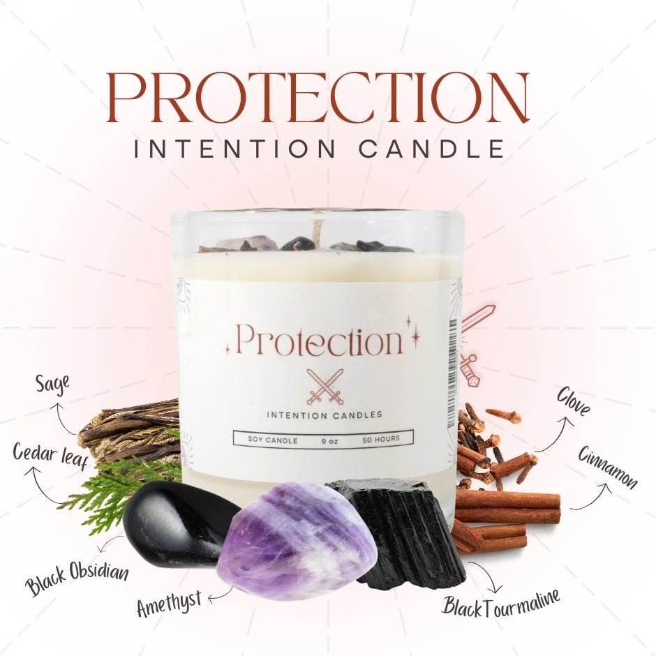 Crystal Intention Candle (Now in Clear Vessel!) - Modern Hustle Marketplace