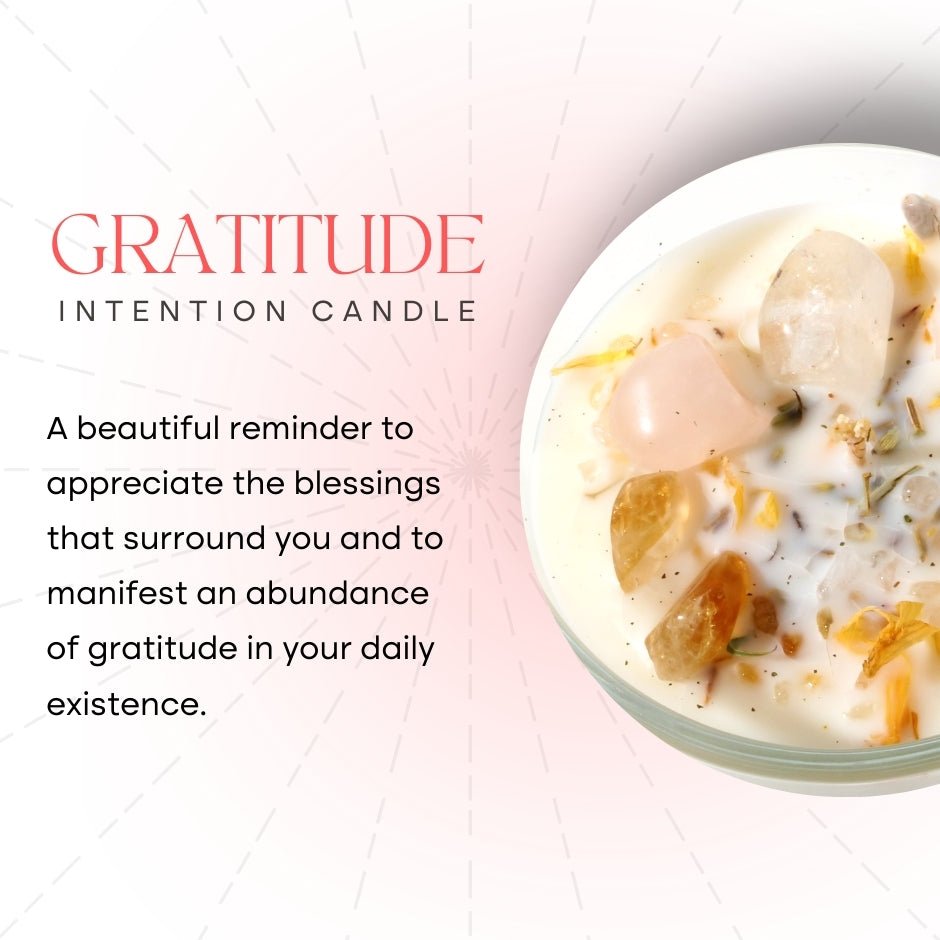 Crystal Intention Candle (Now in Clear Vessel!) - Modern Hustle Marketplace