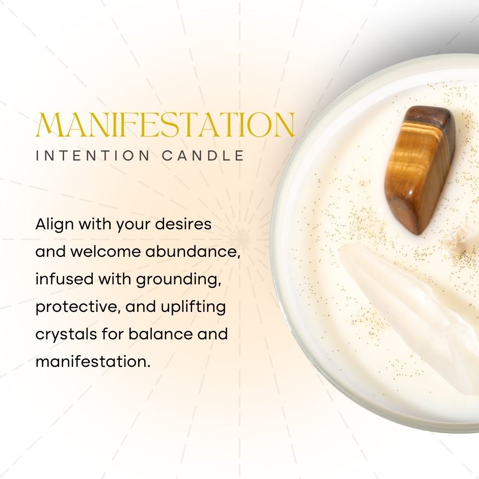 Crystal Intention Candle (Now in Clear Vessel!) - Modern Hustle Marketplace
