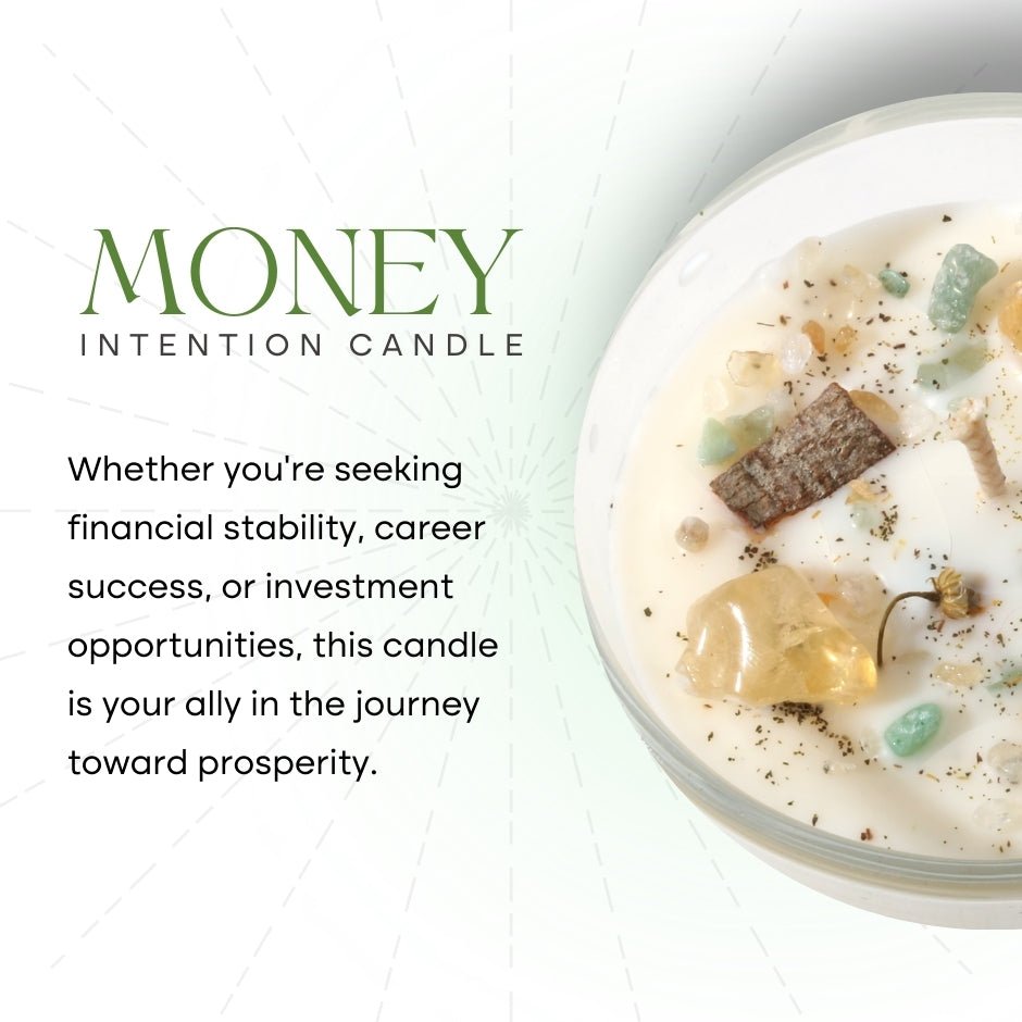 Crystal Intention Candle (Now in Clear Vessel!) - Modern Hustle Marketplace