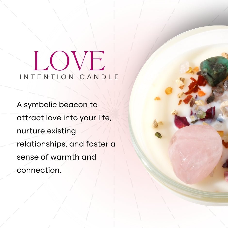 Crystal Intention Candle (Now in Clear Vessel!) - Modern Hustle Marketplace