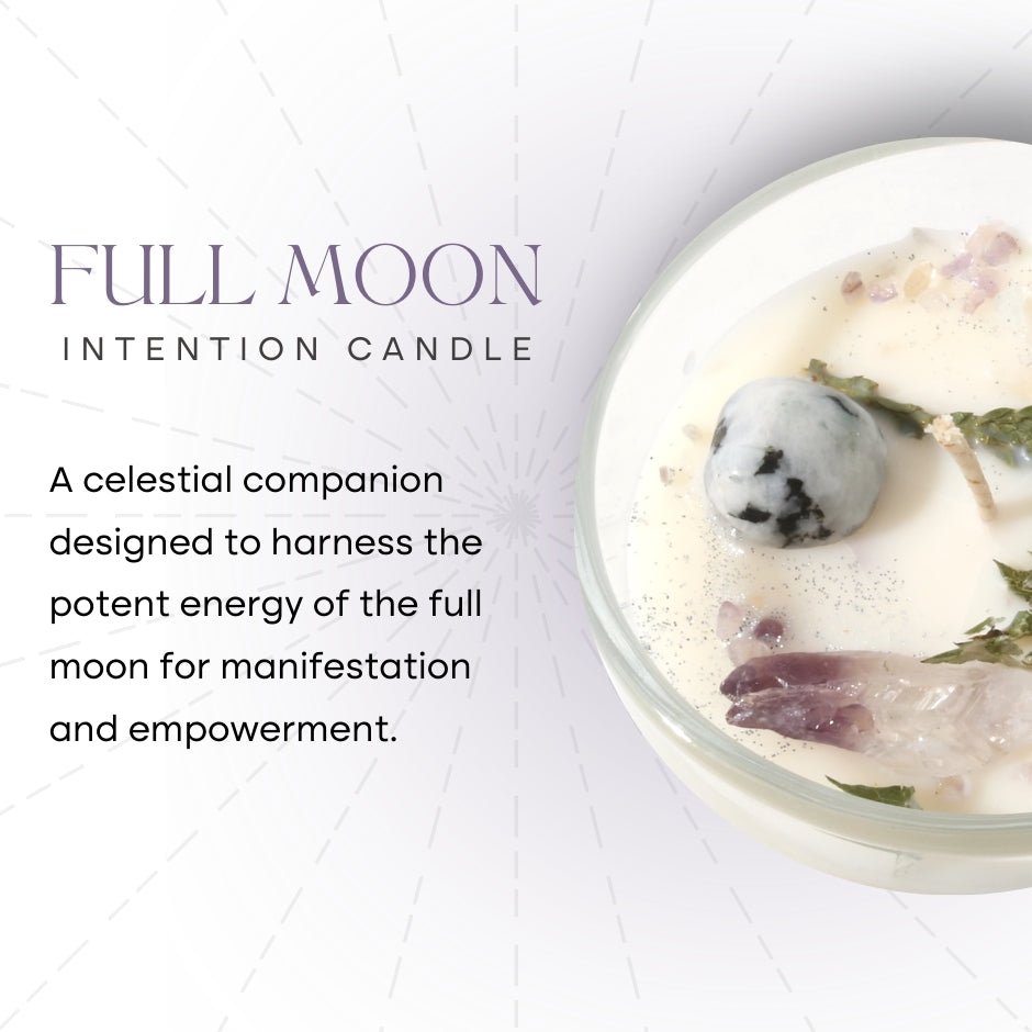 Crystal Intention Candle (Now in Clear Vessel!) - Modern Hustle Marketplace