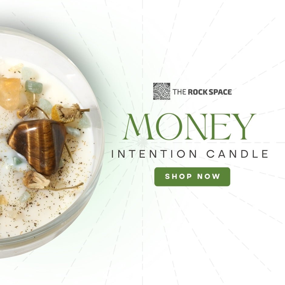Crystal Intention Candle (Now in Clear Vessel!) - Modern Hustle Marketplace