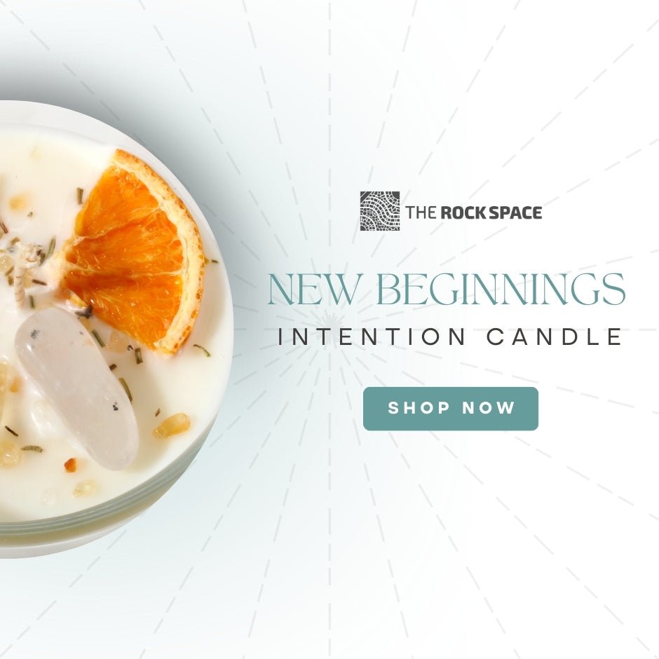 Crystal Intention Candle (Now in Clear Vessel!) - Modern Hustle Marketplace