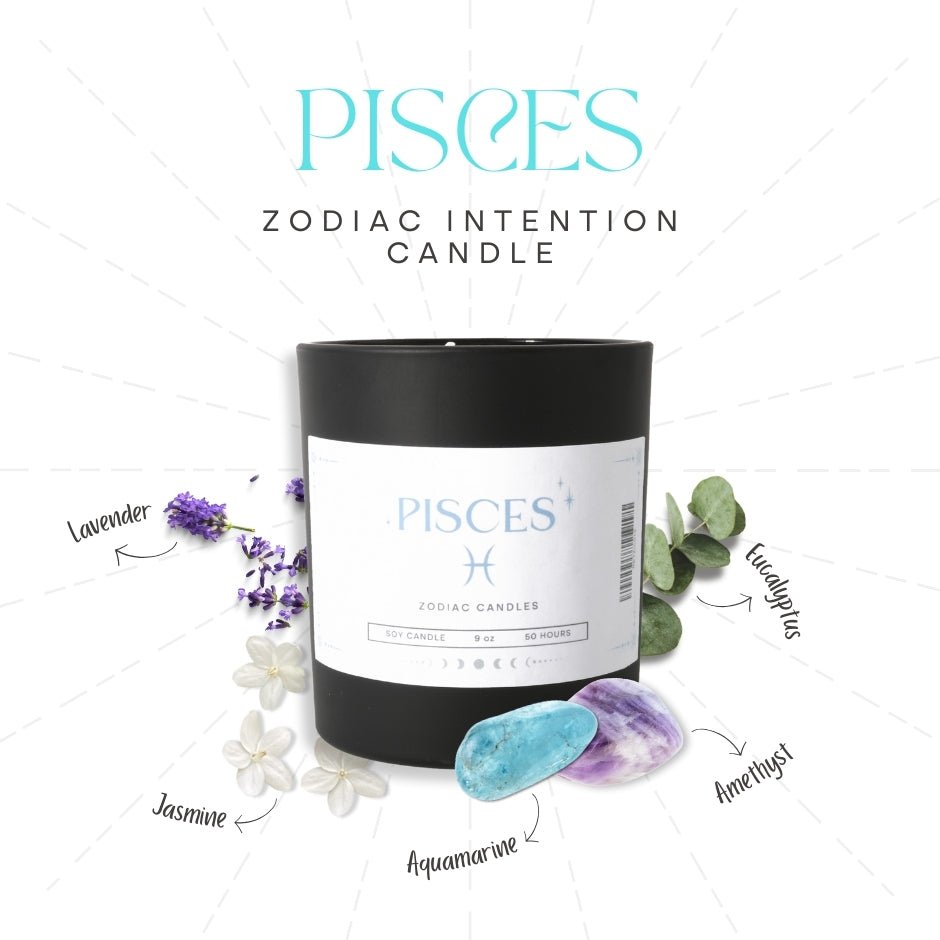 Crystal Zodiac Candle - Modern Hustle Marketplace