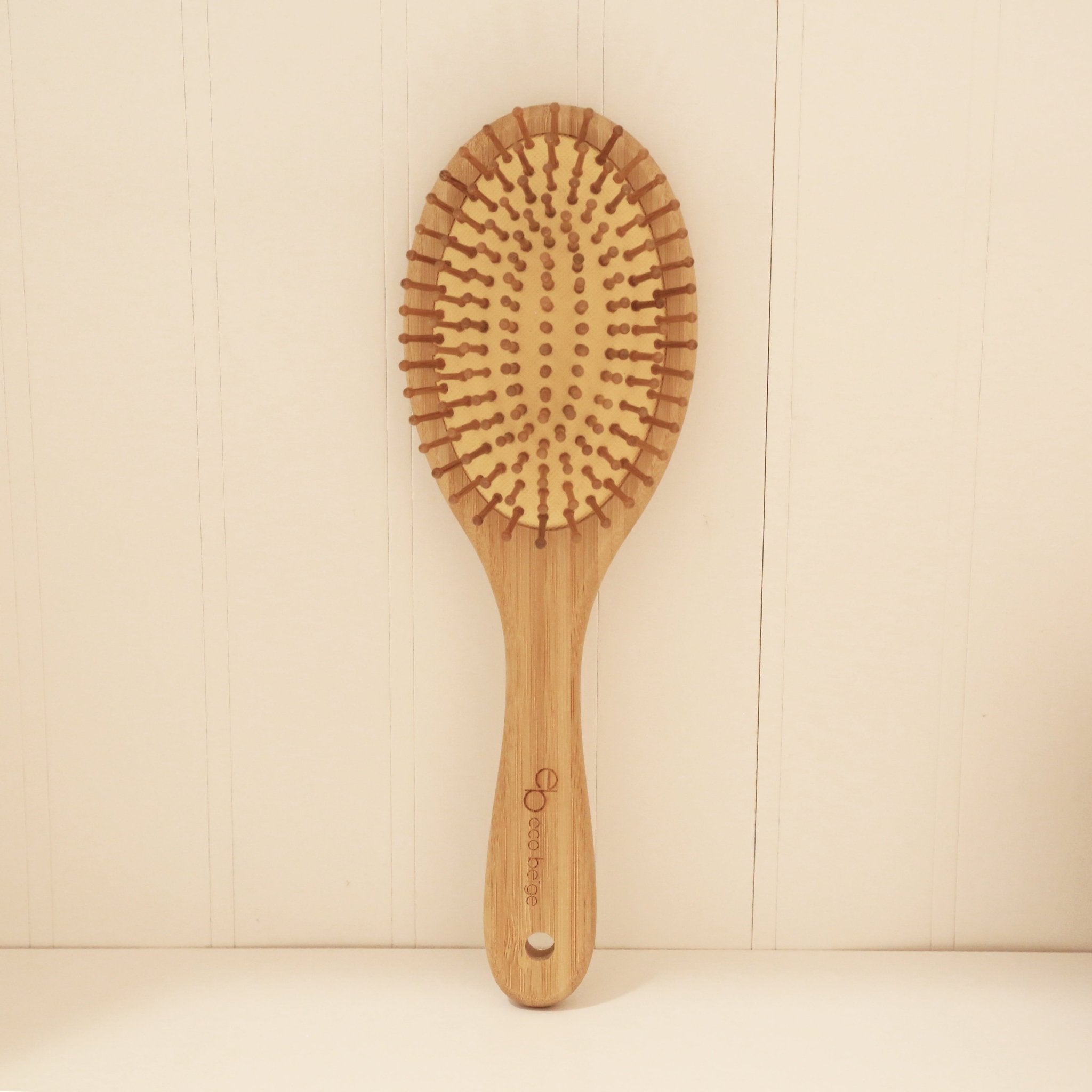 Cushioned Bamboo Hair Brush - Oval - Modern Hustle Marketplace