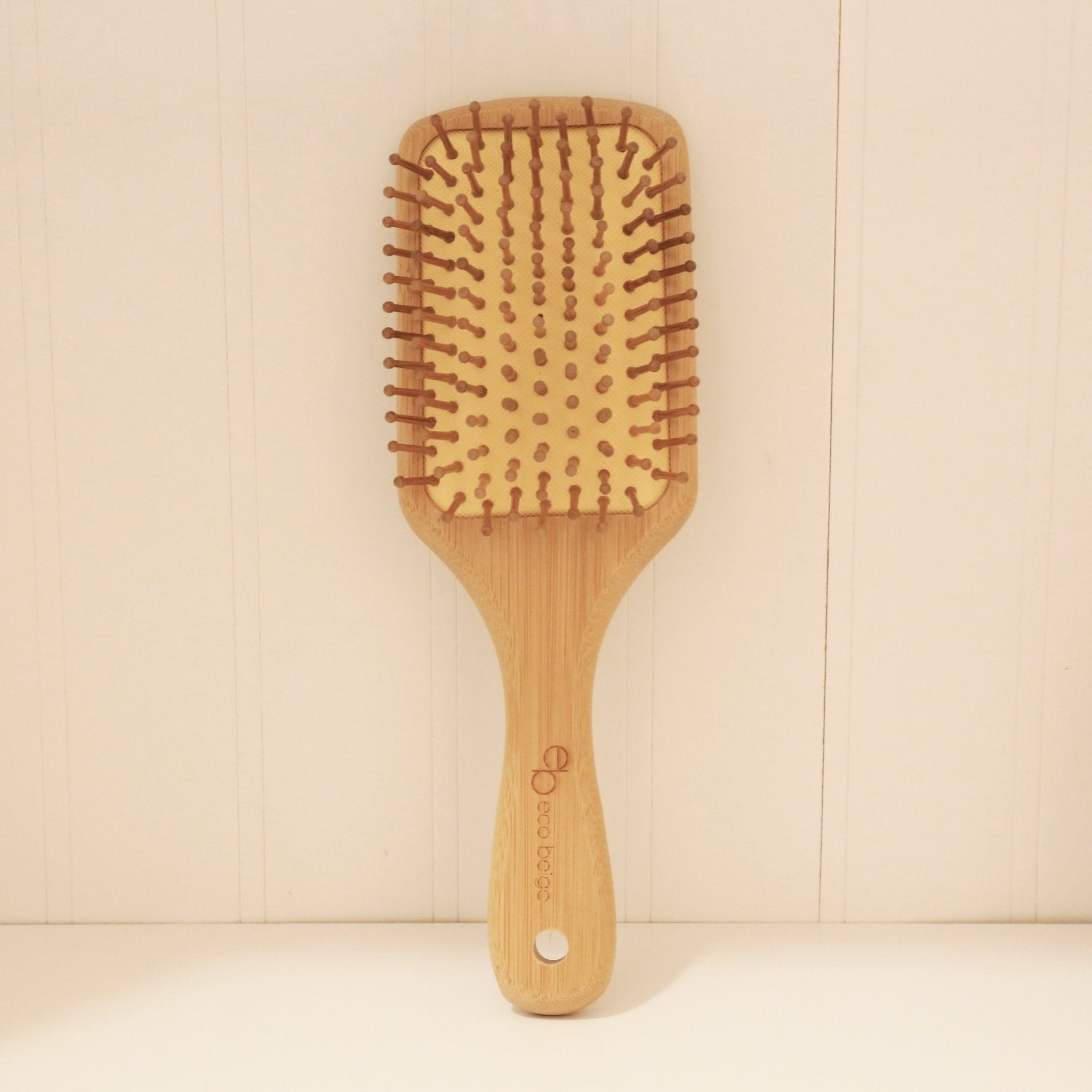 Cushioned Bamboo Hair Brush - Rectangle - Modern Hustle Marketplace