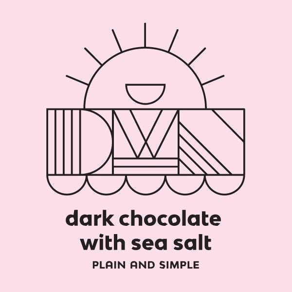 dark chocolate bar with sea salt - Modern Hustle Marketplace
