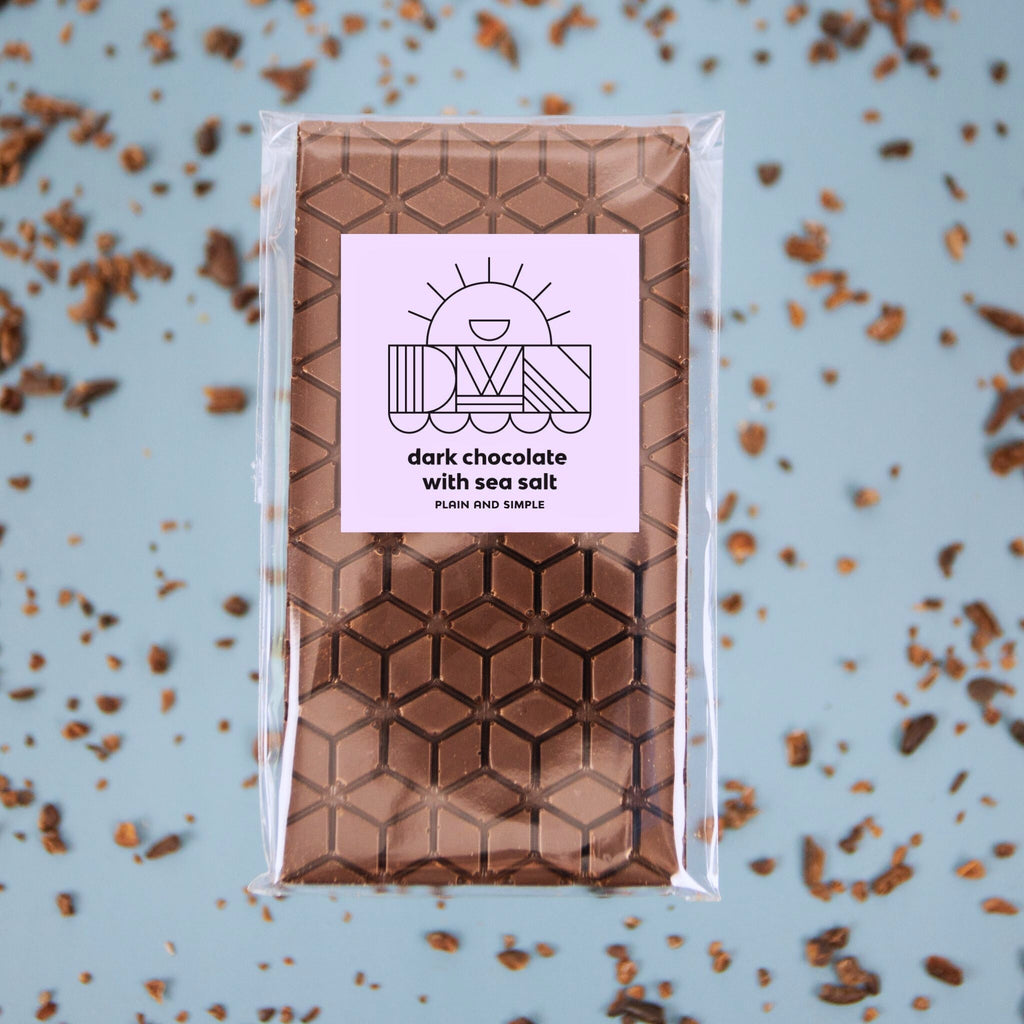 dark chocolate bar with sea salt - Modern Hustle Marketplace
