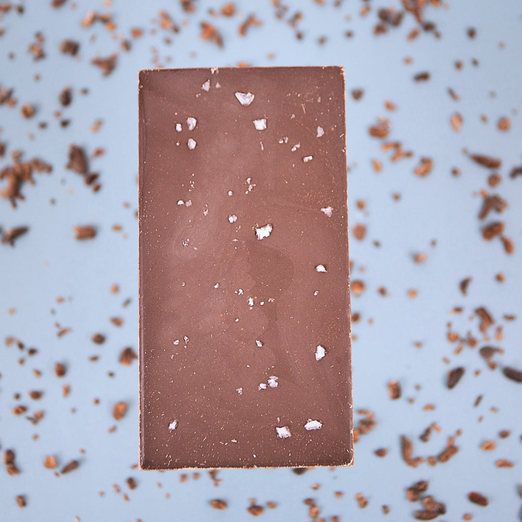 dark chocolate bar with sea salt - Modern Hustle Marketplace