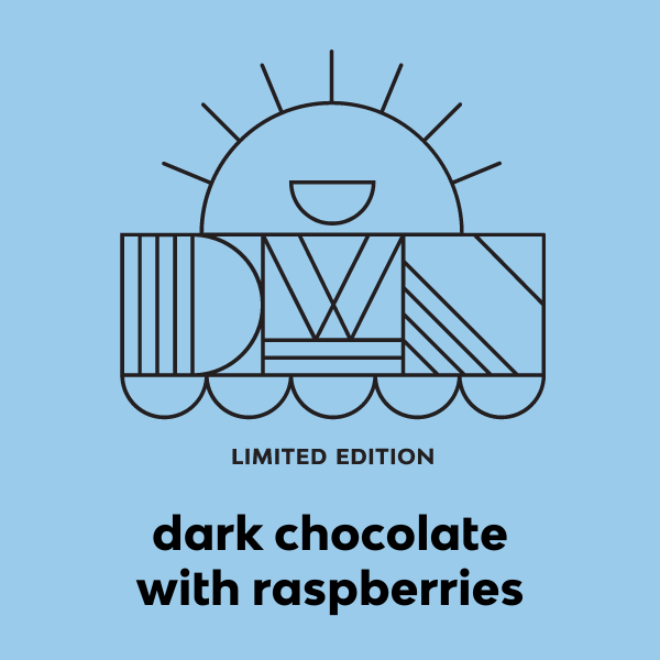 dark chocolate raspberry bar - Modern Hustle Marketplace