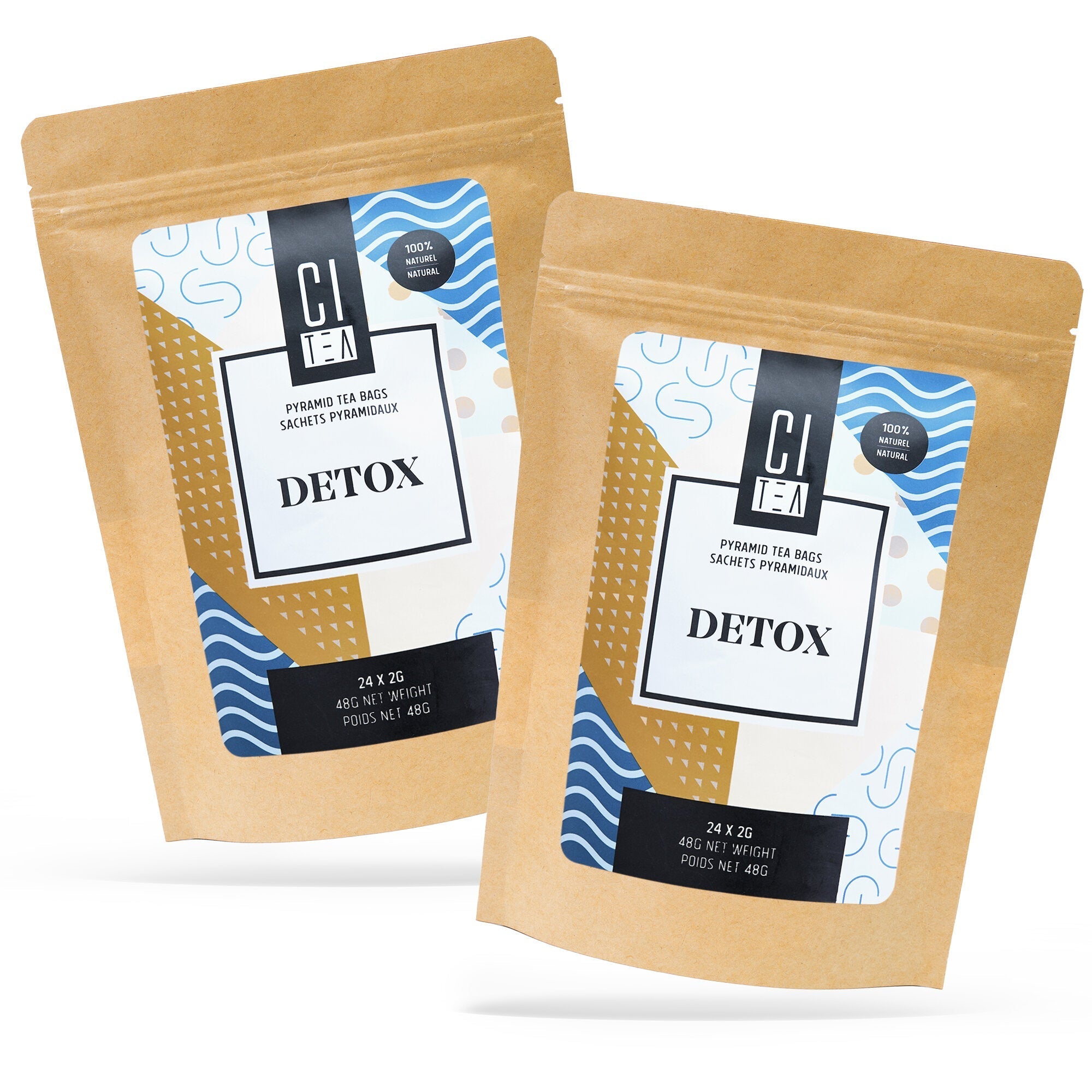 Detox Herbal Tea Pyramid Tea Bags - Modern Hustle Marketplace