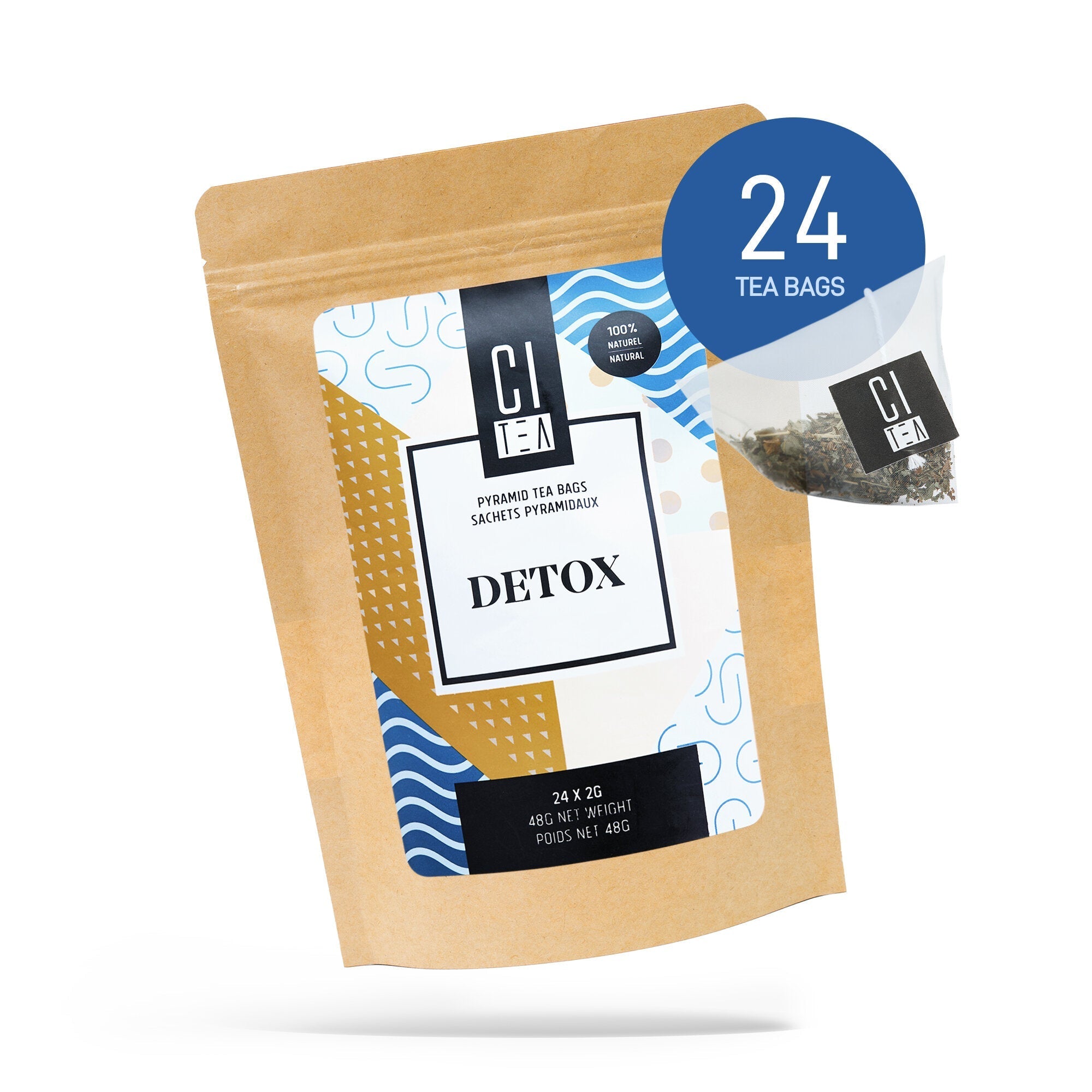 Detox Herbal Tea Pyramid Tea Bags - Modern Hustle Marketplace