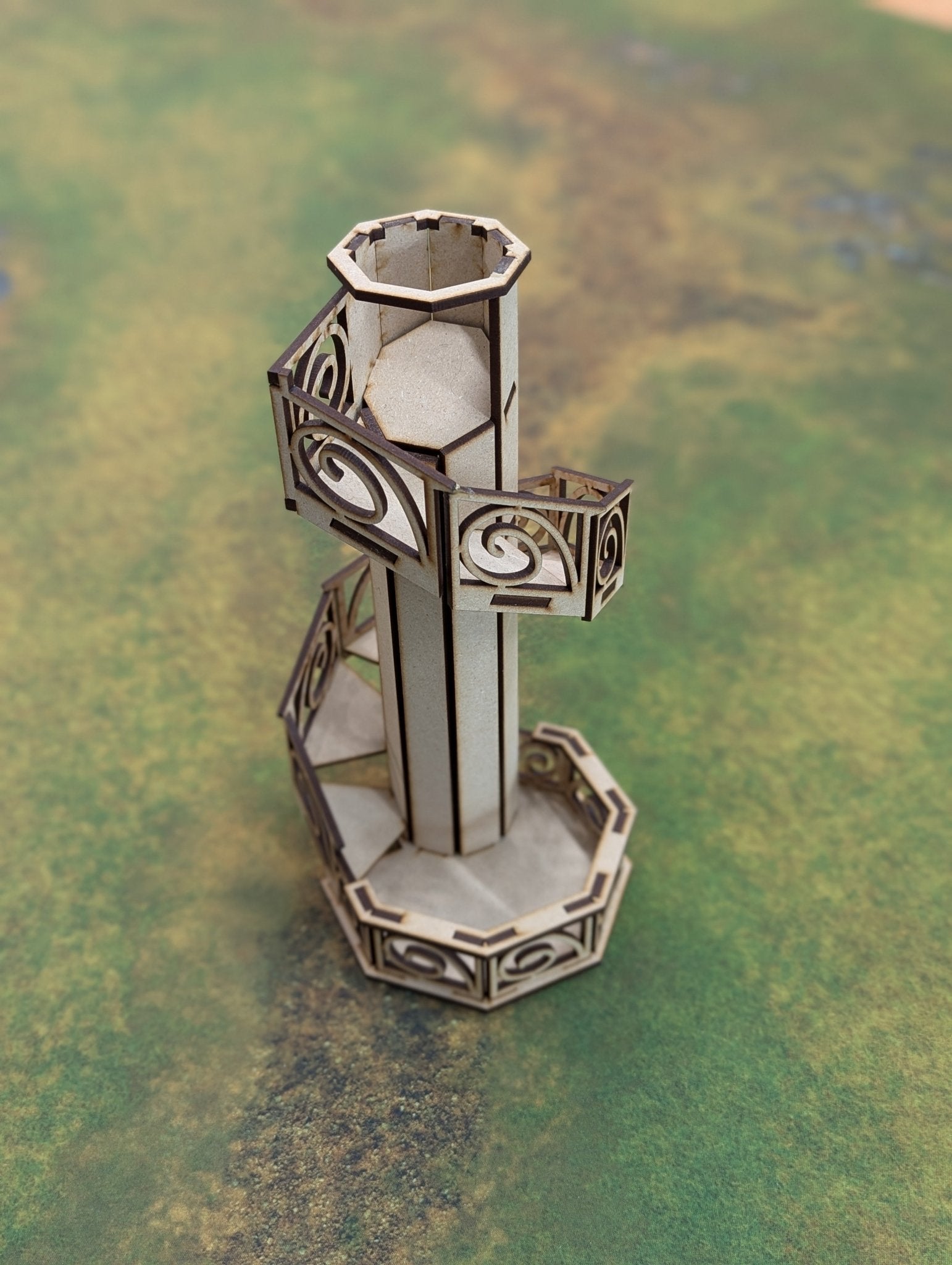 Dice Tower - MDF - External Spiral - Modern Hustle Marketplace