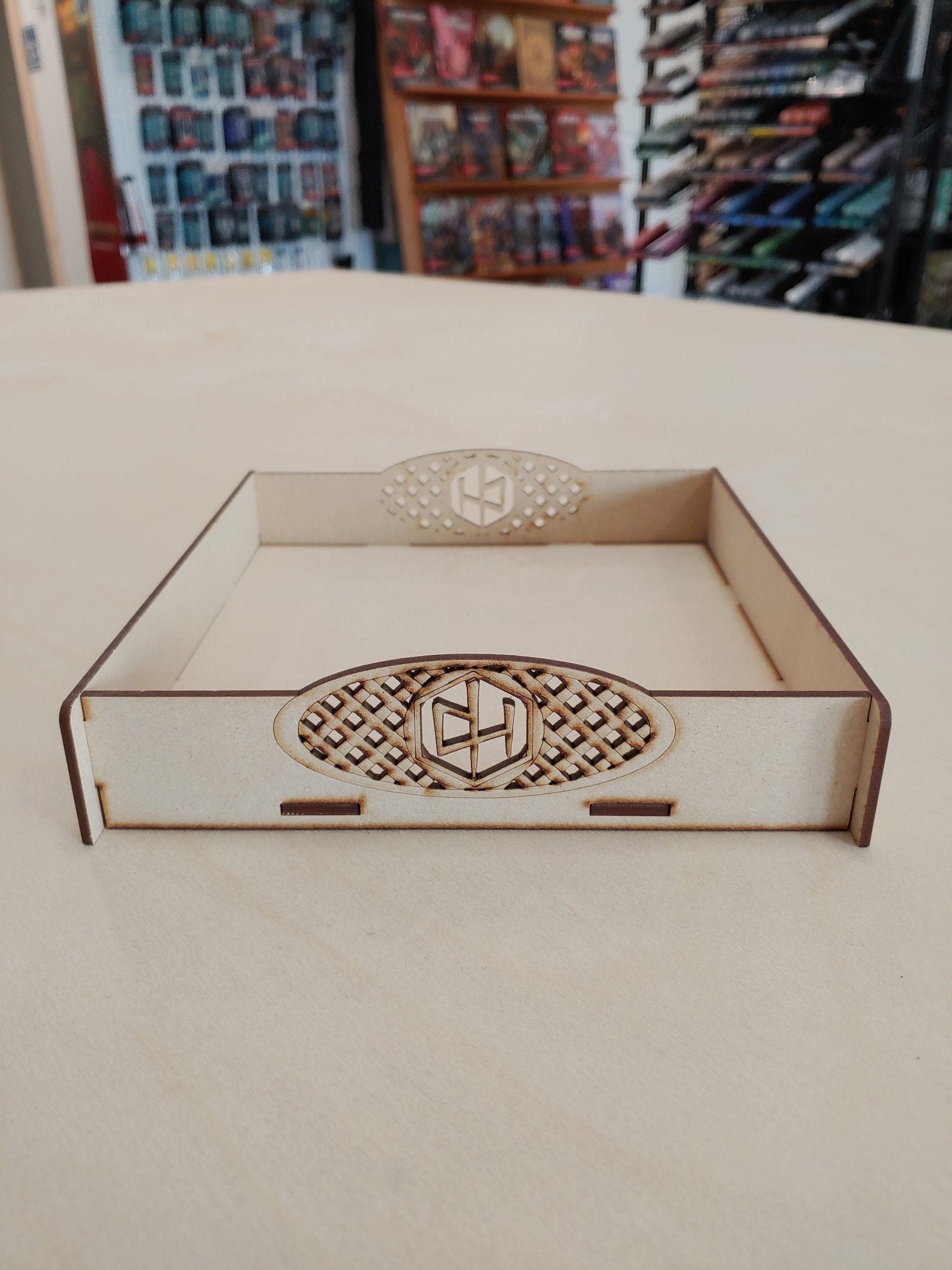 Dice Tray - MDF - Raised Lattice - Modern Hustle Marketplace