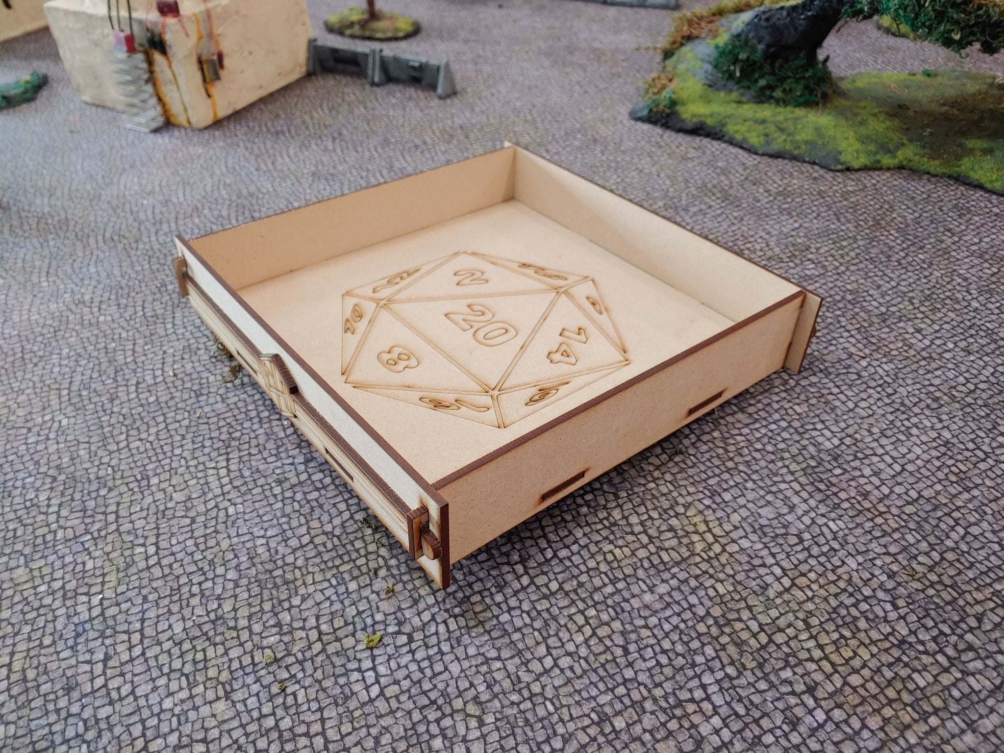 Dice Tray - MDF - The Natural 20 - Modern Hustle Marketplace