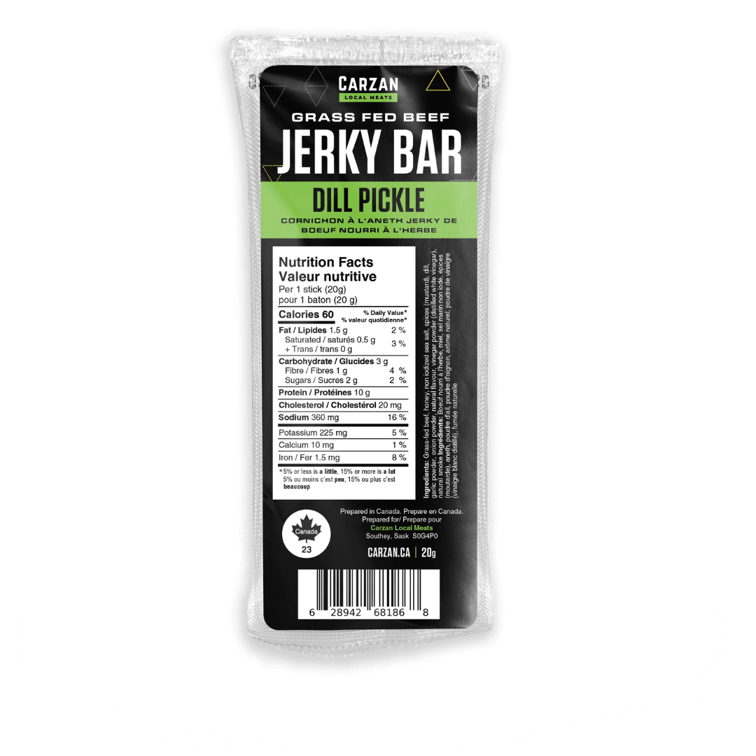 Dill Pickle Grass - Fed Beef Jerky Bars - Modern Hustle Marketplace