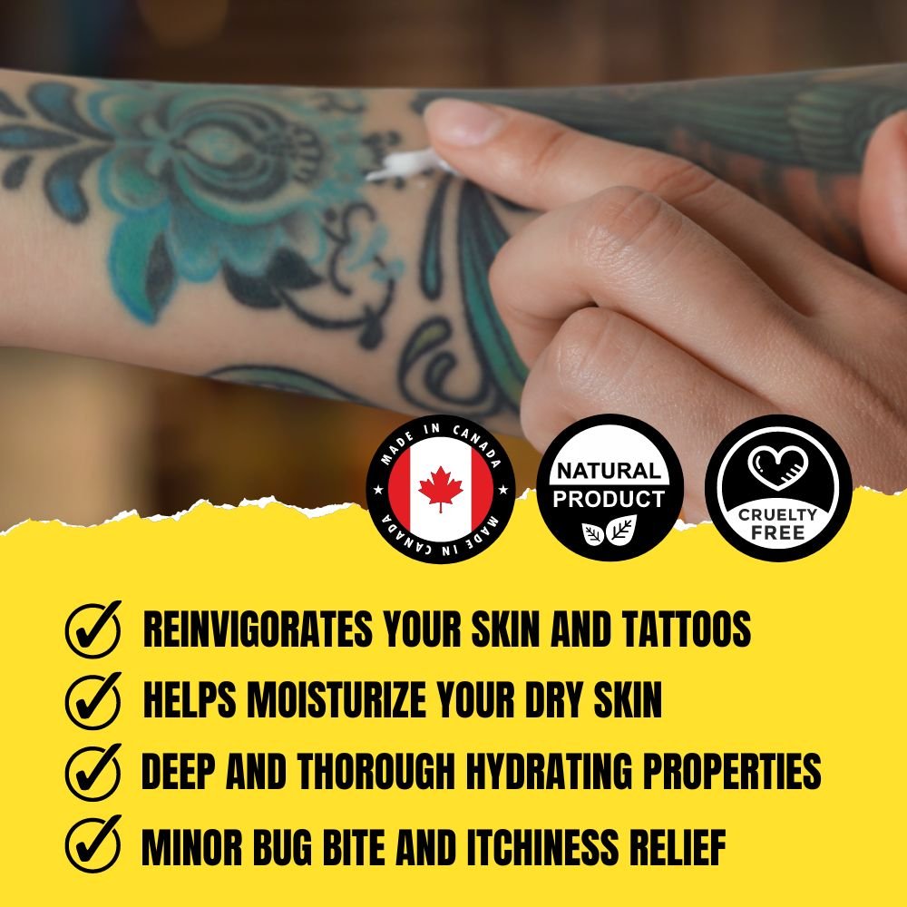 Dry Skin & Tattoo Balm (15g) – Lavender & Chamomile | Soothing Balm for Tattoos, Dry Skin & Eczema Relief - Modern Hustle Marketplace