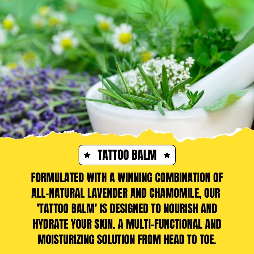 Dry Skin & Tattoo Balm (15g) – Lavender & Chamomile | Soothing Balm for Tattoos, Dry Skin & Eczema Relief - Modern Hustle Marketplace