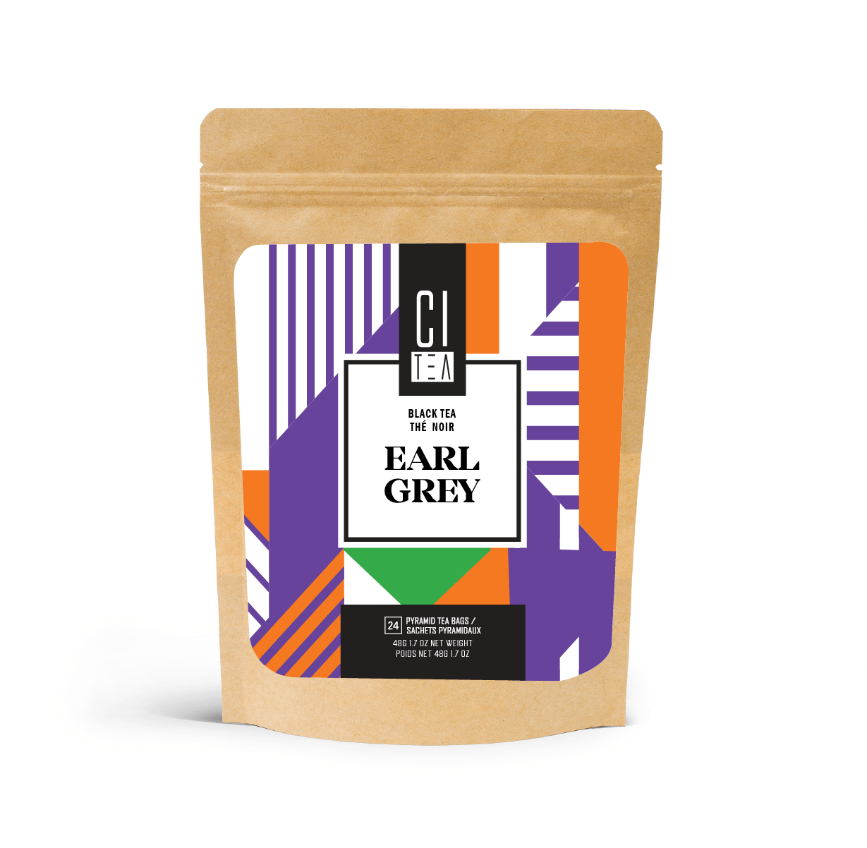 Earl Grey Black Tea Pyramid Tea Bags - Modern Hustle Marketplace