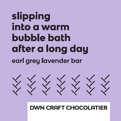 earl grey lavender milk chocolate bar - Modern Hustle Marketplace
