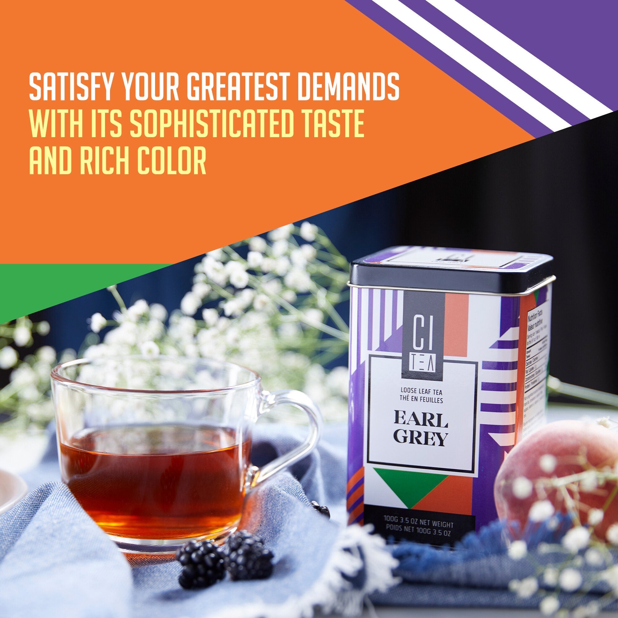 Earl Grey Loose Leaf Tea with Teaball - 100g - Modern Hustle Marketplace