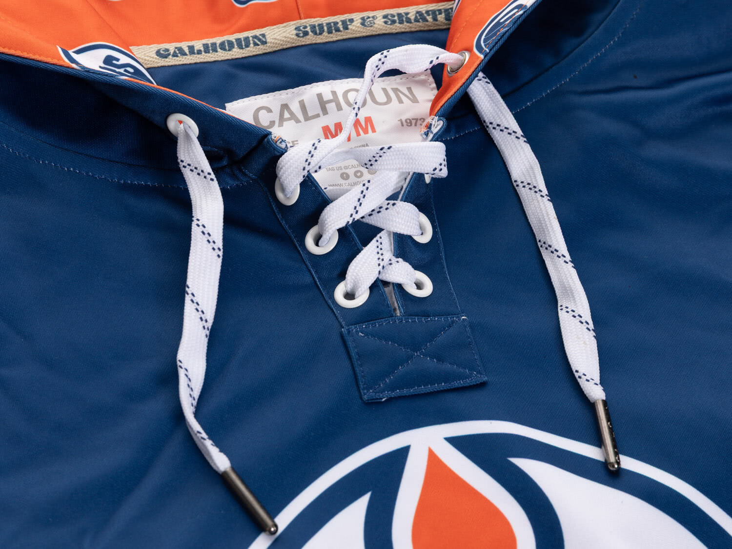 Edmonton Oilers Hockey Lace Hoodie - Modern Hustle Marketplace