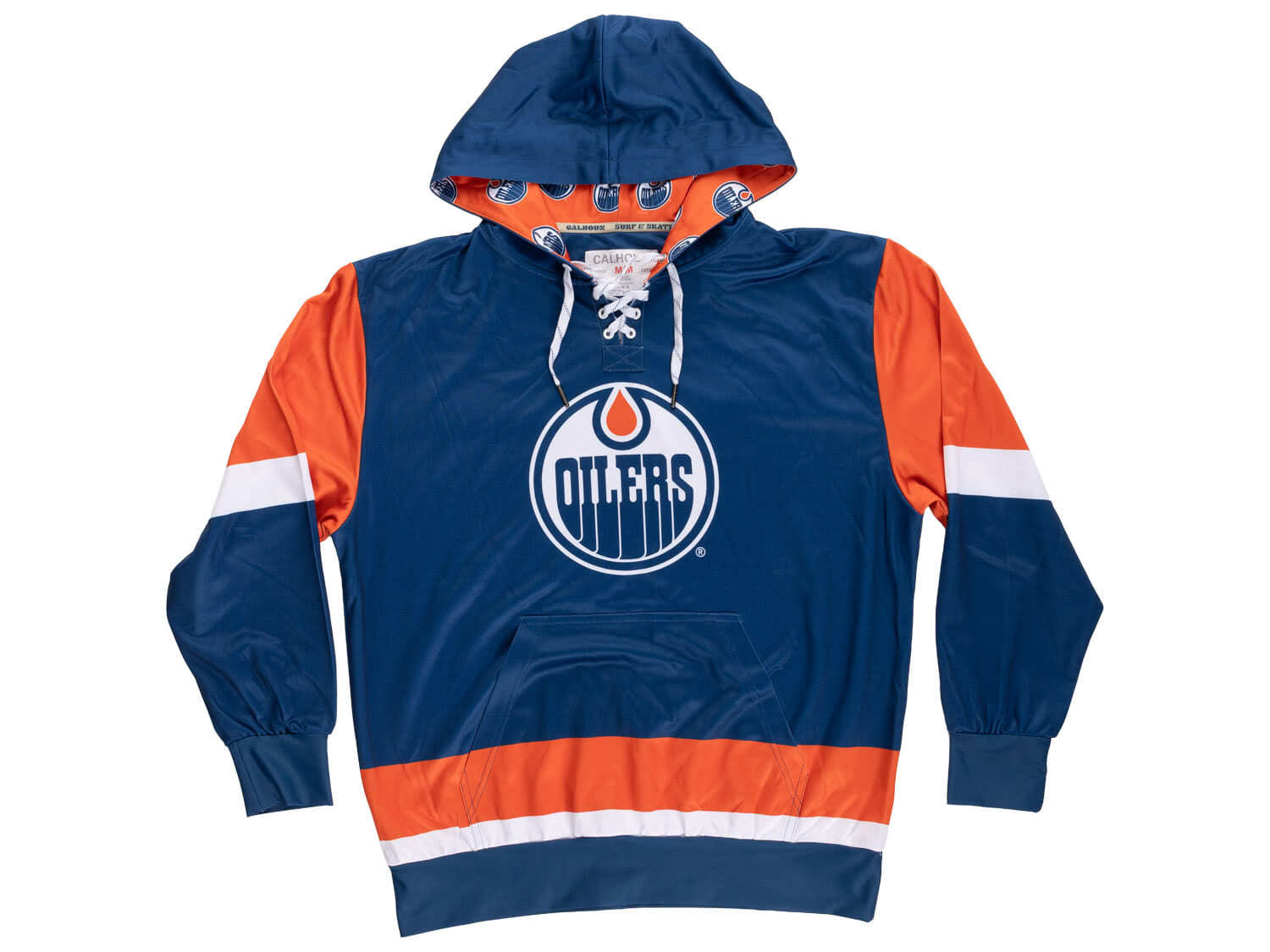 Edmonton Oilers Hockey Lace Hoodie - Modern Hustle Marketplace