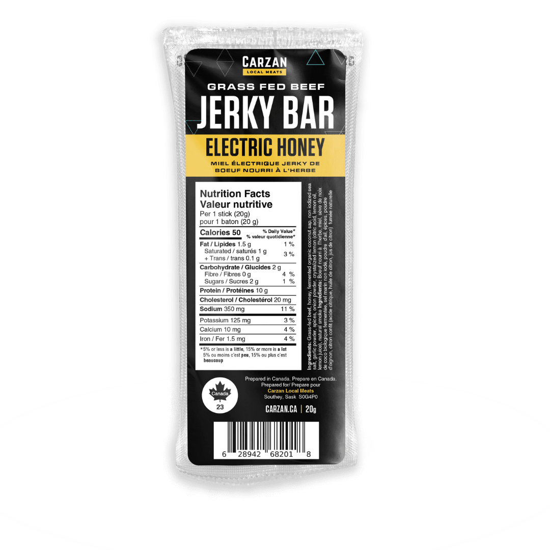 Electric Honey Grass - Fed Beef Jerky Bars - Modern Hustle Marketplace