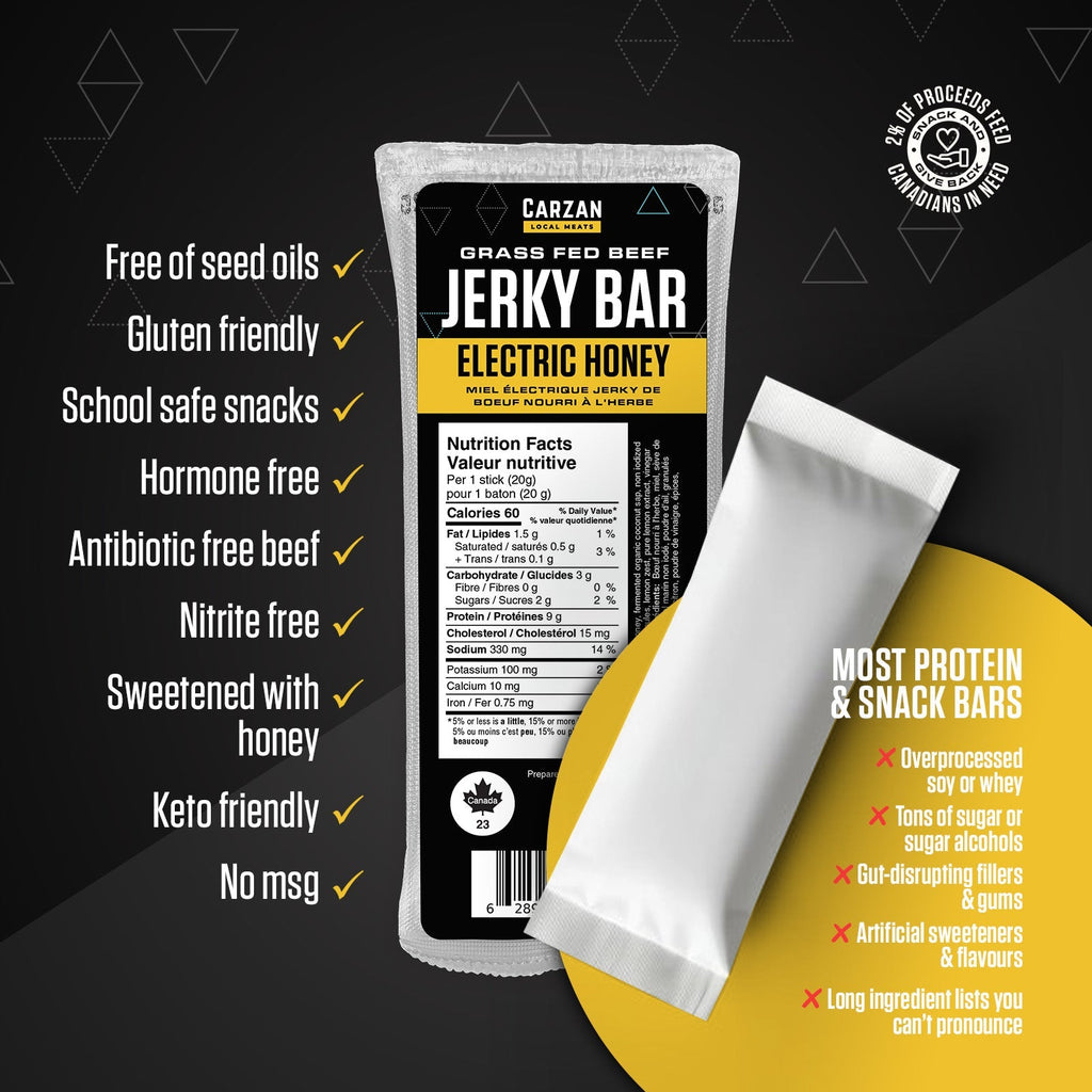 Electric Honey Grass - Fed Beef Jerky Bars - Modern Hustle Marketplace