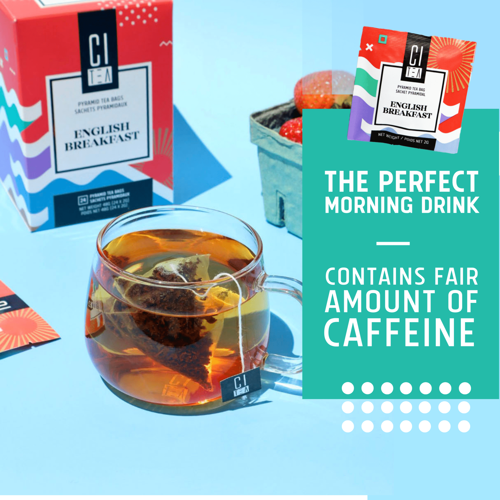 English Breakfast Tea - 24 Pyramid Tea Bags - Modern Hustle Marketplace