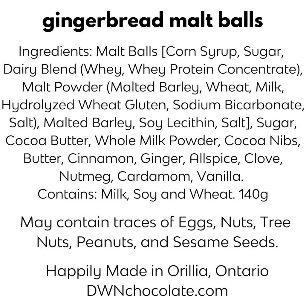 gingerbread malt balls - Modern Hustle Marketplace