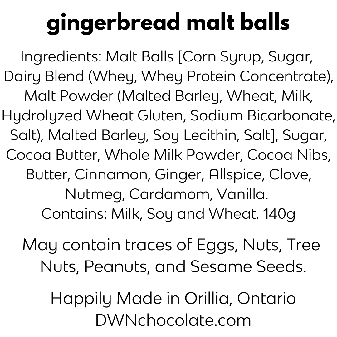 gingerbread malt balls - Modern Hustle Marketplace