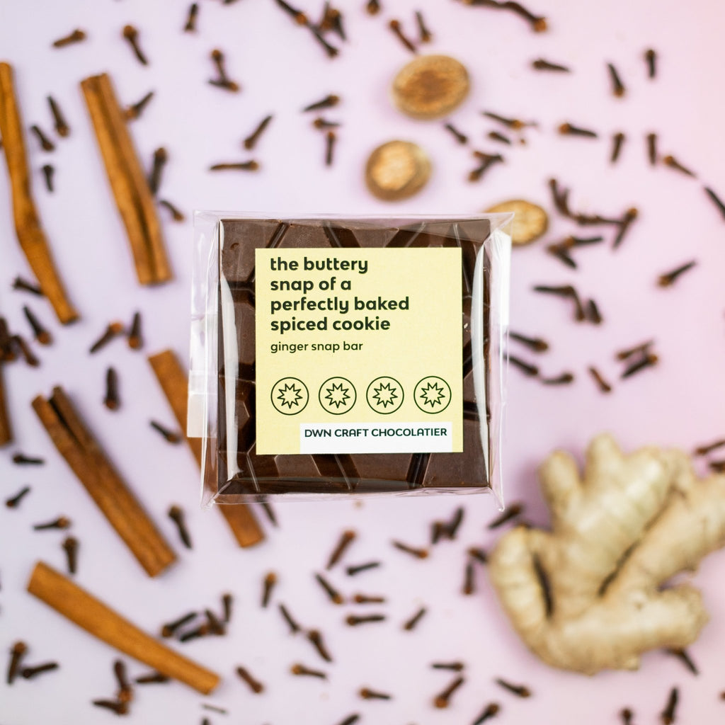 gingersnap milk chocolate bar - Modern Hustle Marketplace