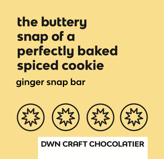 gingersnap milk chocolate bar - Modern Hustle Marketplace