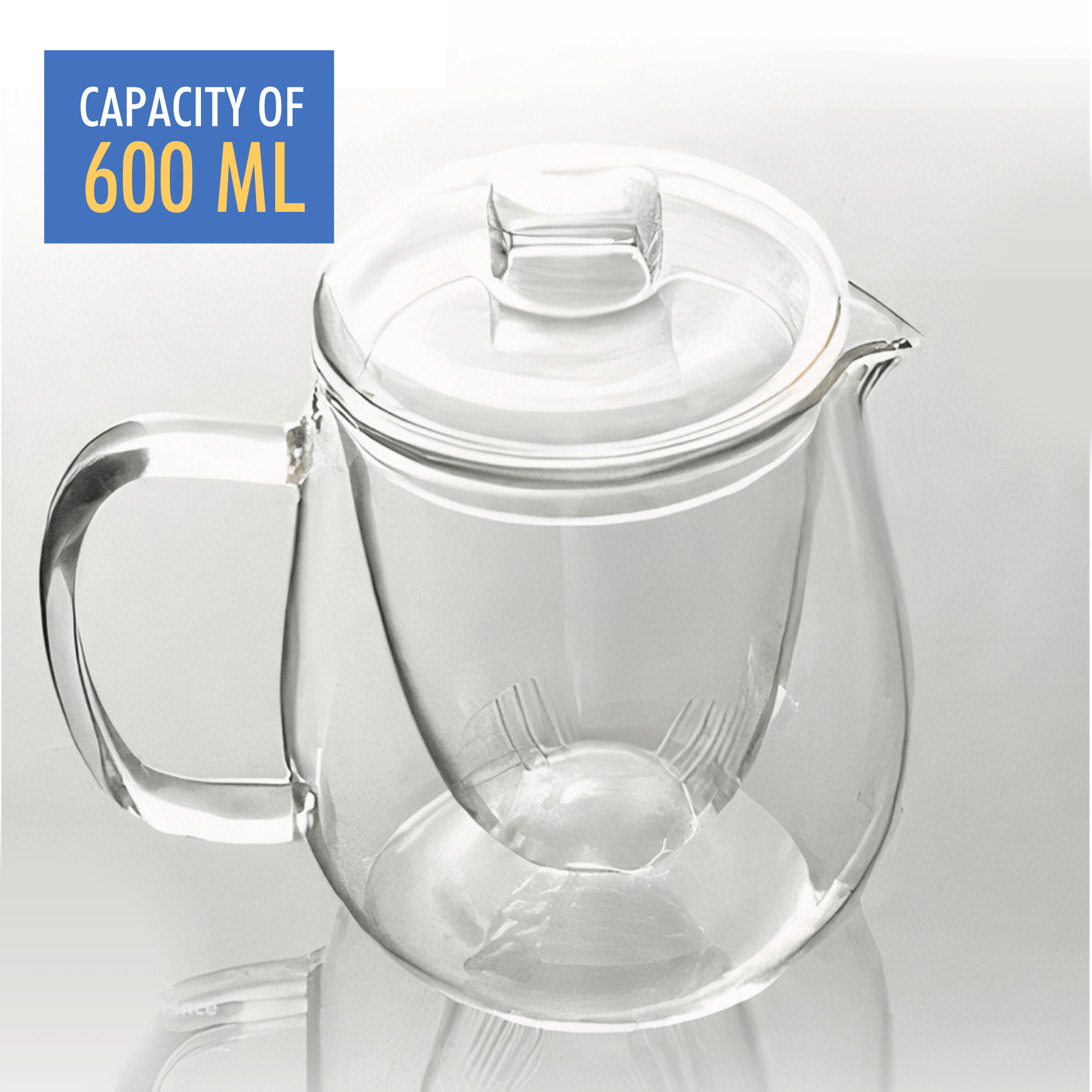 Glass Tea Infuser Teapot 600 ml - Modern Hustle Marketplace