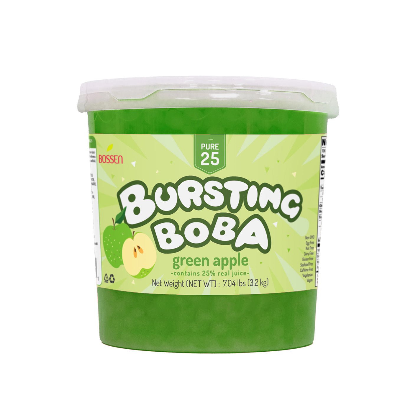 Green Apple Bursting Boba Pure25 - Popping Boba - Bossen - Canada - Modern Hustle Marketplace