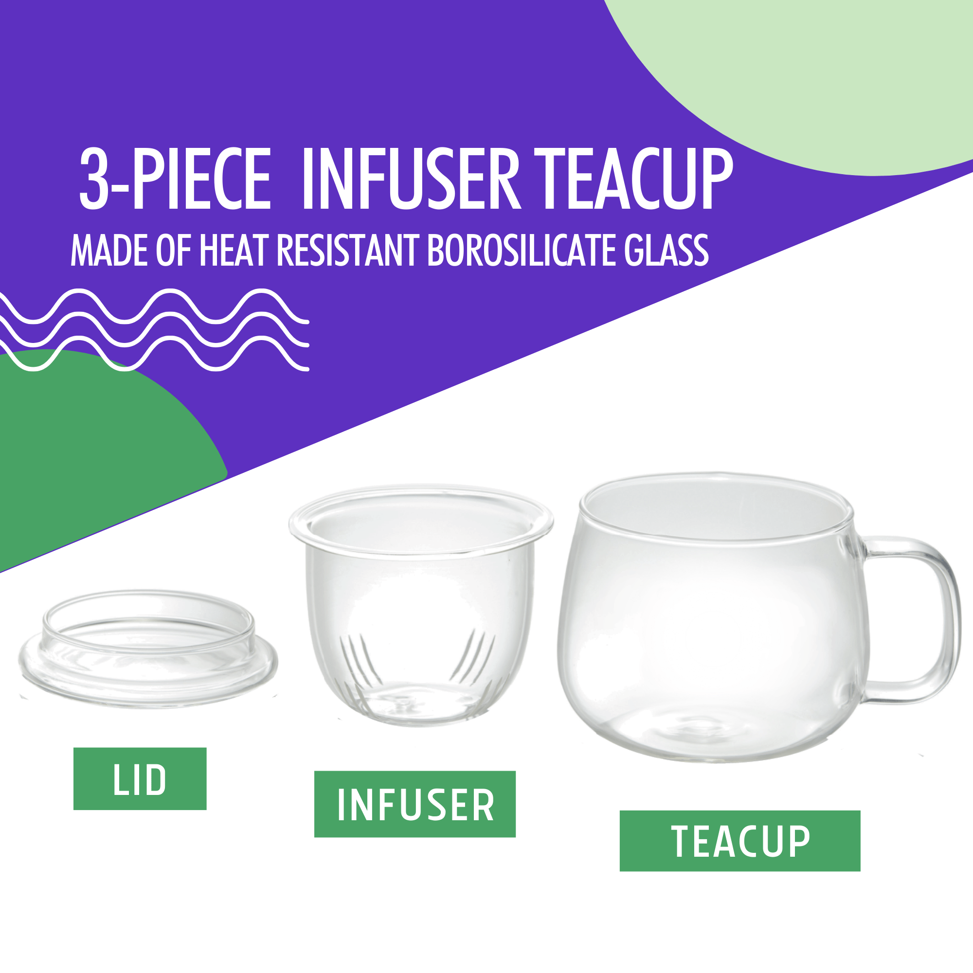 Green Loose Tea & Infusion Teacup Gift Set - Modern Hustle Marketplace