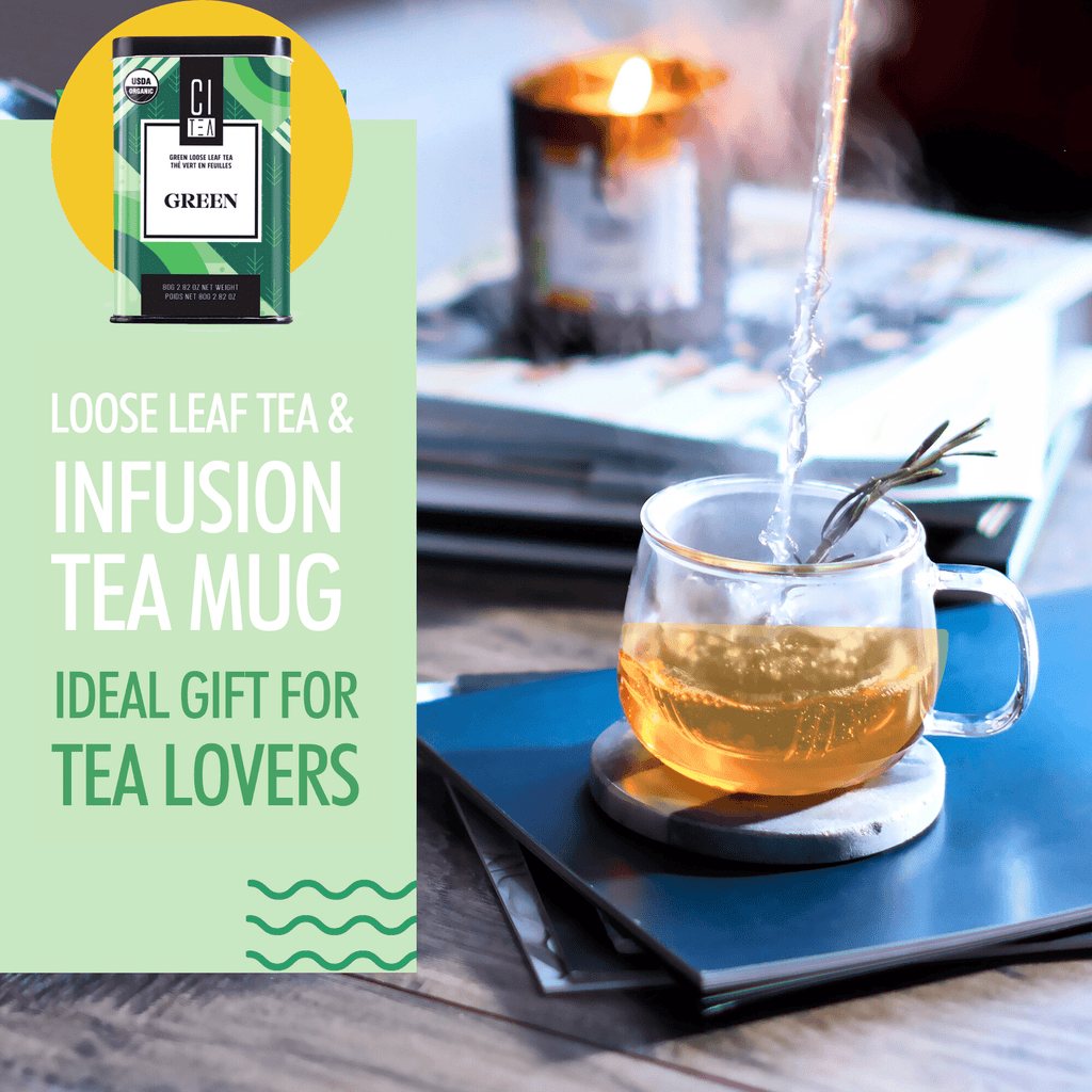 Green Loose Tea & Infusion Teacup Gift Set - Modern Hustle Marketplace